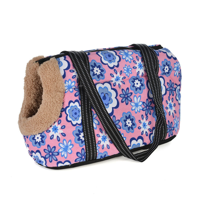 Outdoor travel pet backpack — Purple-S